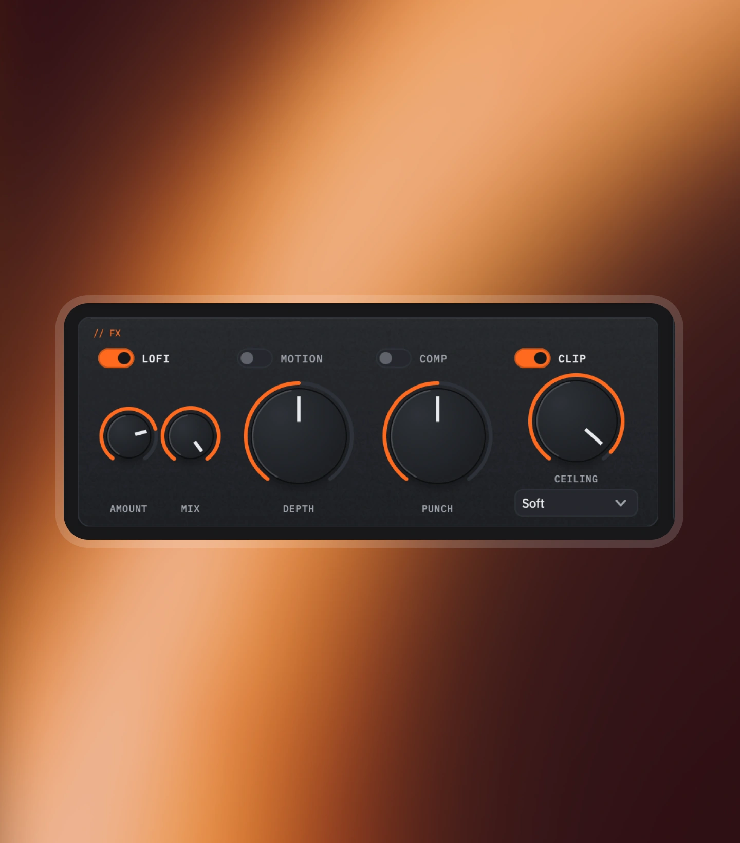 Nolvra Plunge — FX chain panel