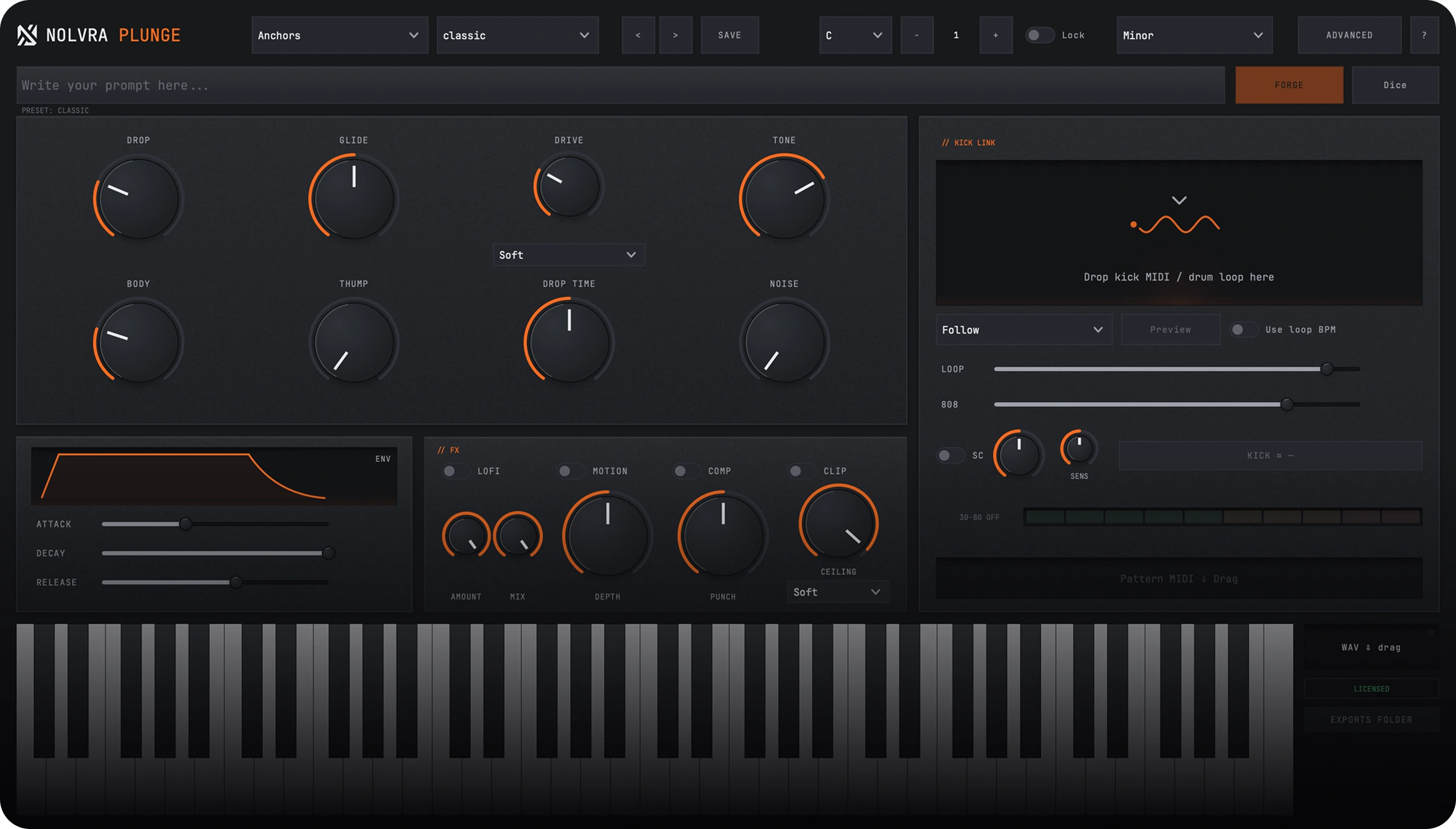 Nolvra Plunge plugin interface