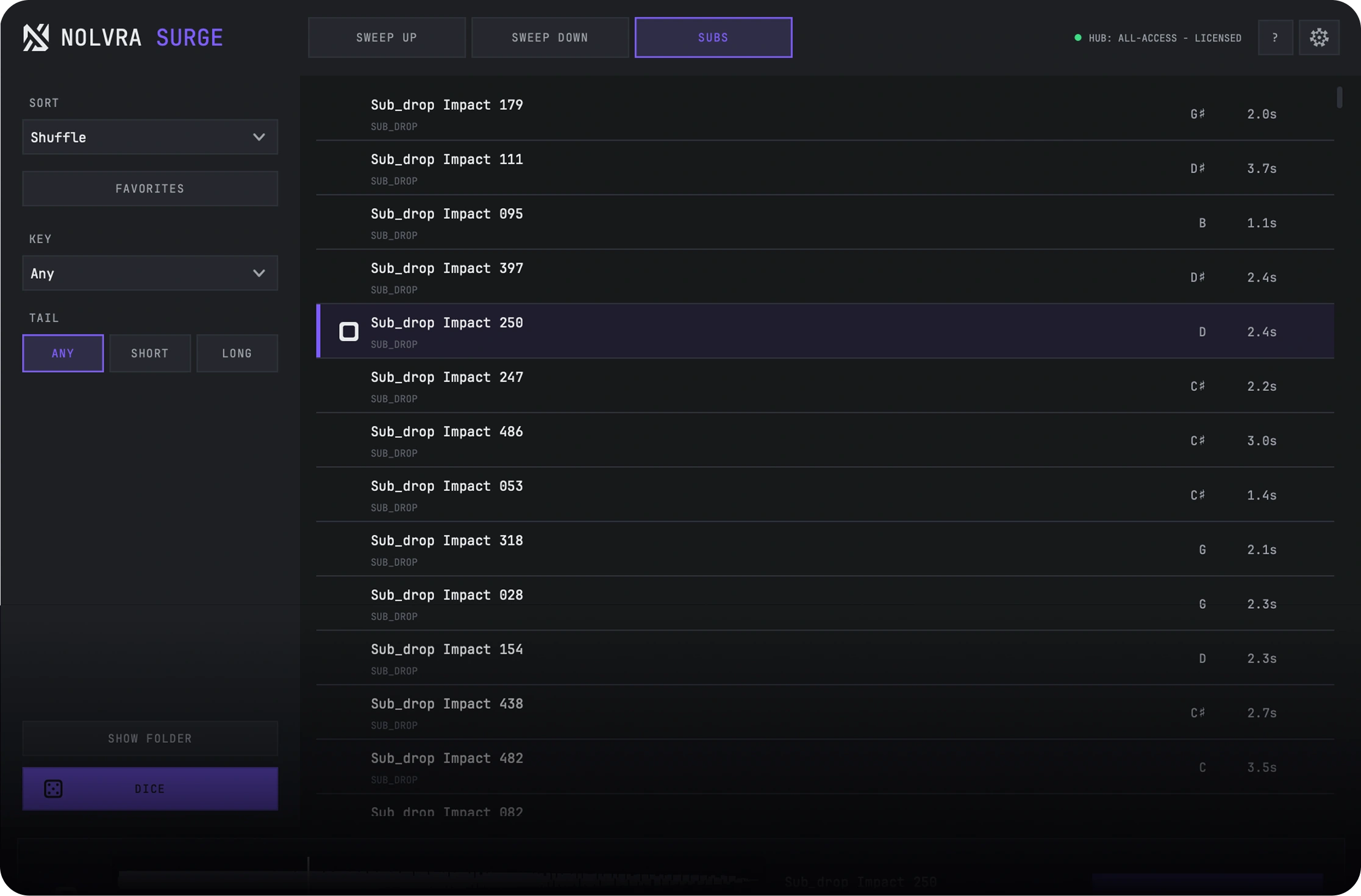 Nolvra Surge plugin interface